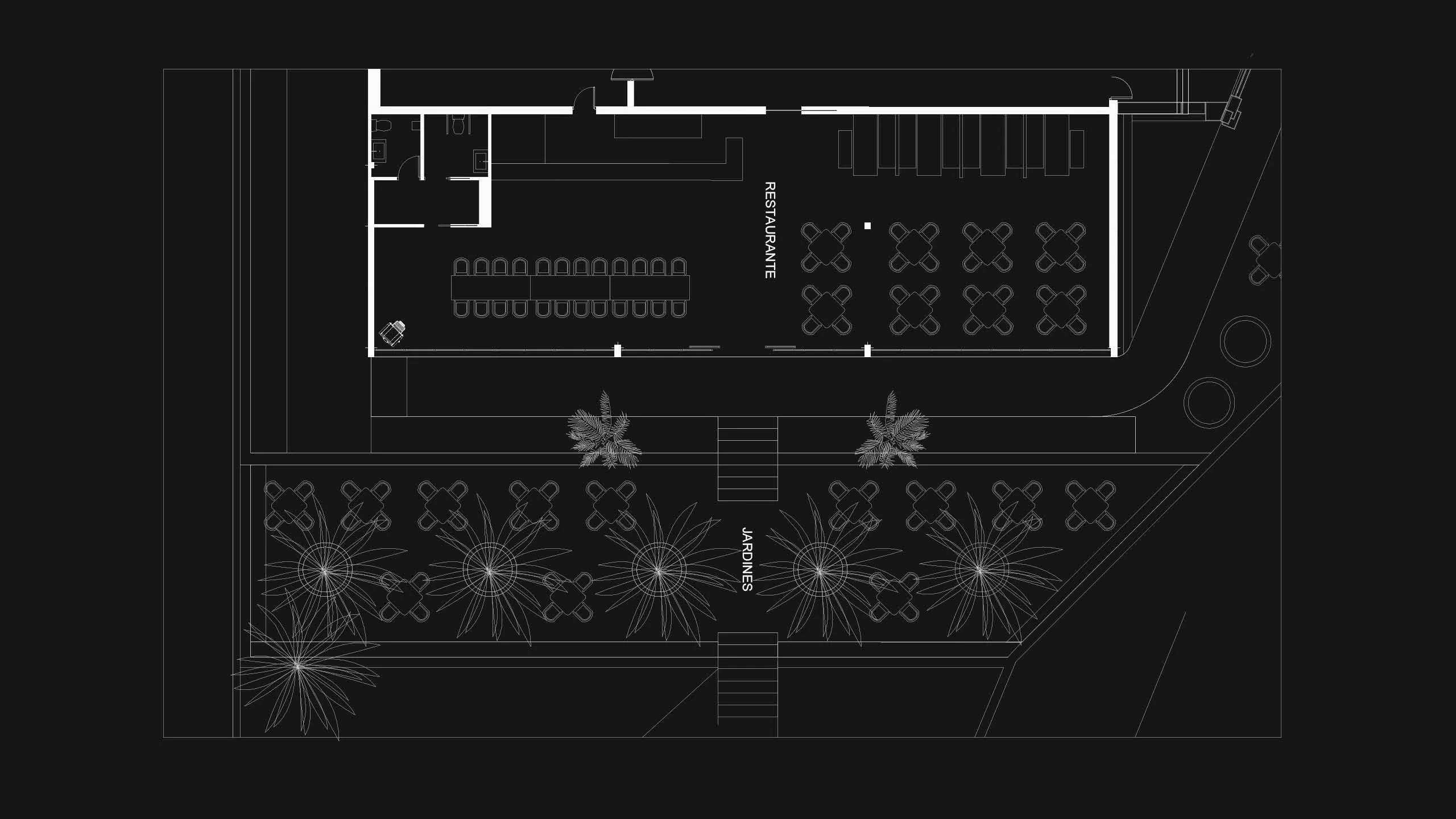Frijolino — Restauración — plano de planta